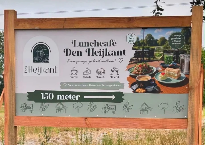 Bewegwijzering voor Lunchcafé Den Heijkant, Lunchcafé Den Heijkant