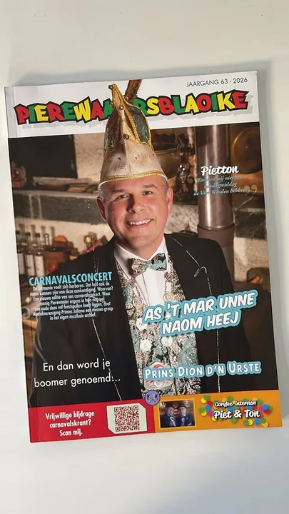Carnavalskrant voor CV de Pierewaaiers, CV de Pierewaaiers